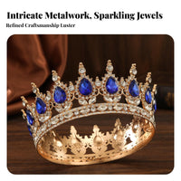 Rhinest Single Crown Sparkling Rhinest Single S Rhinest Single Regal Headpiece Elegant Design Bridal Headpiece for Bride, Bridesmaid, Wedding