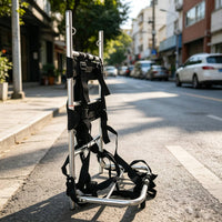 Aluminum Backpack Frame Pack Frame Lightweight Foldable Backpack Trolley for Fishermen