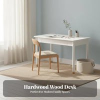 Height-Adjustable Writing Desk Creamy cream Finish Adjustable Kids Desk