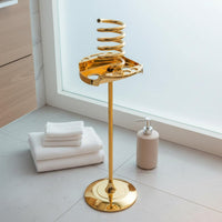 Blow Dryer Floor Stand Metal Construction Freestanding Stand Hands Salon Equipment for Barbershop, Home