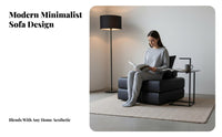 Reconfigurable Design Tofu Block Sofa Minimalist aesthetic Living Room Furniture Japanese Aesthetic Sectional Couch Lowsilhouette for Apartment Dwellers, Homeowners, Families, Lounge Area, recreation Space