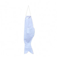 DIY Paintable Carp Streamer Blank Carp Flag Hanging Loop Koinobori Flag Tapered Tail