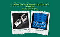 Universal Brake Line Wrench, Multi-Angle Open-End Tool, Automotive Repair, Quick Removal, precise Grip