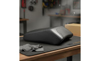 Leather Motorcycle Rear Seat Cushion Stitched Finish Pillion Seat Foam Padding