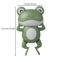 Floats and Swims Wind-up Frog Toy No Battery Needed Swimming Frog Toy Cute Design for Toddlers, Infants, Bathtime