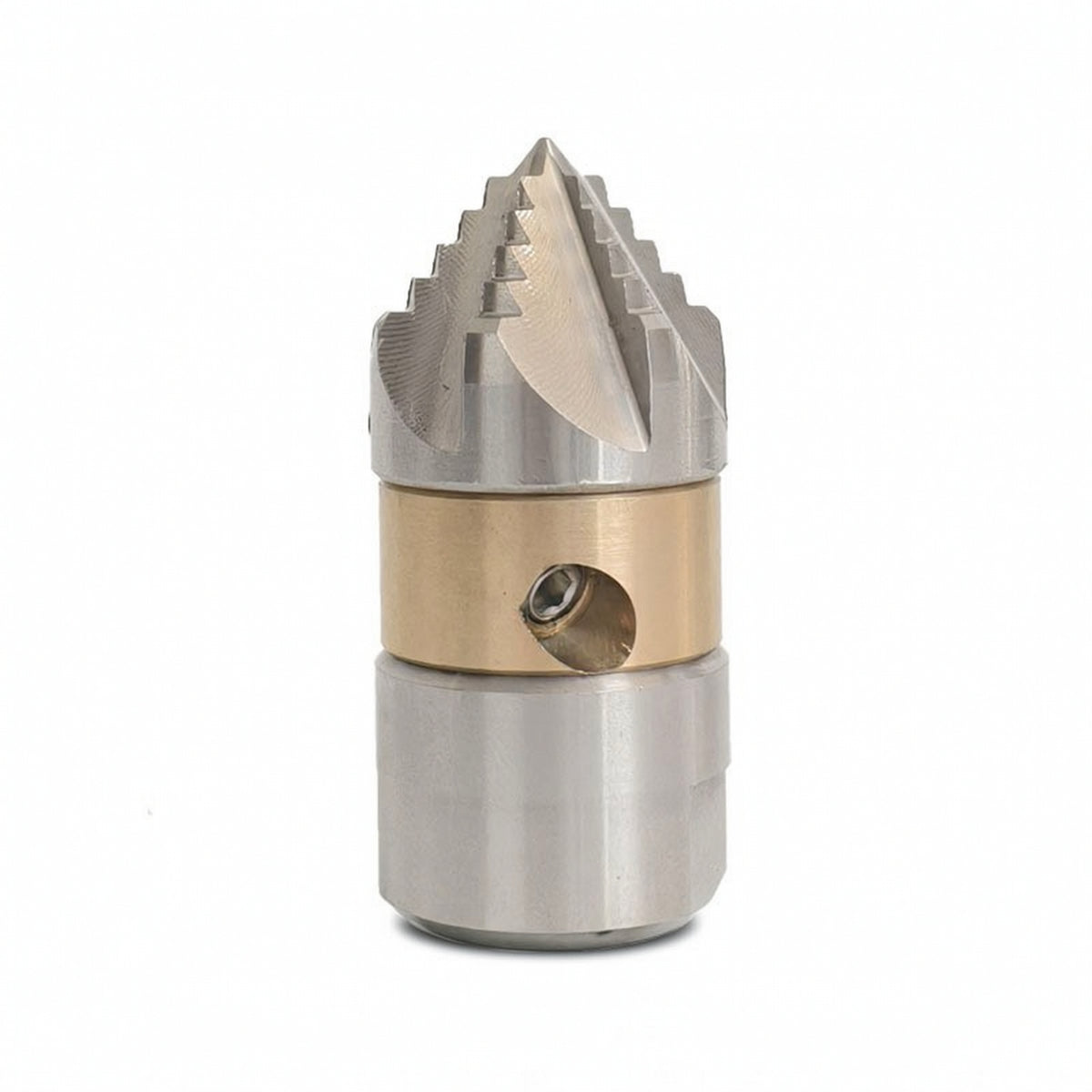 Rotating Nozzle with Metal Body Stainless Steel Rotating Sewer Nozzle Heavy Duty for Plumbers