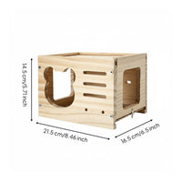 Budgie Nesting Shelter Breathable Design Parakeet Nesting Shelter Large Wooden Material Bird Breeding House