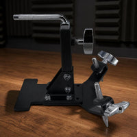 Percussion Cowbell Pedal Mount Holder Adjustable Training Pad Stand with Mounting Arms Portable Hardware for Beginners