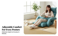 Padded Floor Armchair with Armregardingsts Adjustable Spineregardingst Regardingcliner Japanese Design Spine Support for Adults