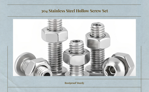 304 stainless steel hex hollow screws, rustproof for lamps, electronics, assembly