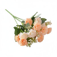 Korean Design Carnation Spray Realistic Appearance Artificial Carnation Spray