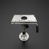 Aluminum Adjustable Boat Seat Pedestal Marine-Grade Boat Seat Pedestal Mount Base Heavy-Duty Corrosion-Resistant for Yacht Builders, Boats, Yachts