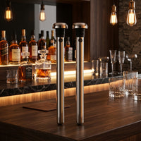 Home Bar Stainless Steel Beer Chiller for Gifts Men, Food Grade 304 Stainless Steel Reusable Ice, Mirror Finish Bar Accessory, Single Stick Pack