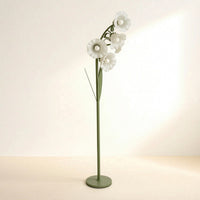 Floor Lamp with Petal Heads Corded Floor Lamp with Foot Switch Convenient for Readers, Bedroom