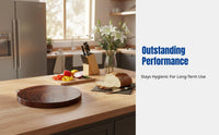 Round Ironwood Chopping Board, Microbial Resistant, Thick Durable Wood, Kitchen Cutting Board, Easy to Clean