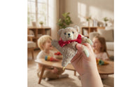 Soft Toy Decoration Ornament Curly-Textured Bear Ornament with Festive for Collectors, Ballet Lovers, Christmas Tree, Backpacks, Nursery