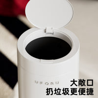 高脚垃圾桶大号大容量家用高级感轻奢免弯腰带轮可移动垃圾桶带盖