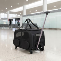 Pet Trolley Case Portable Pet Suitcase Large Capacity for Travel, Outdoor, Cats