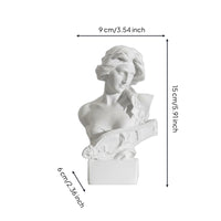 Female Bust Sculpture Detailed Features Classical Design Bust Statue Elegant