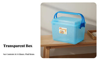 Handled Storage Box With Handle Portable Storage Box Large Capacity Organizer Tote for Crafters, Teachers, Kitchen, Car Trunk, Camping