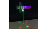 Clear Miniature Wind Turbine Lamp Translucent Wind Turbine Lamp Freestanding Ornament Decorative for Tabletop