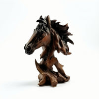 Horse Head Sculpture Resin Figurine Equestrian for Wine Cabinet, Art Collectors