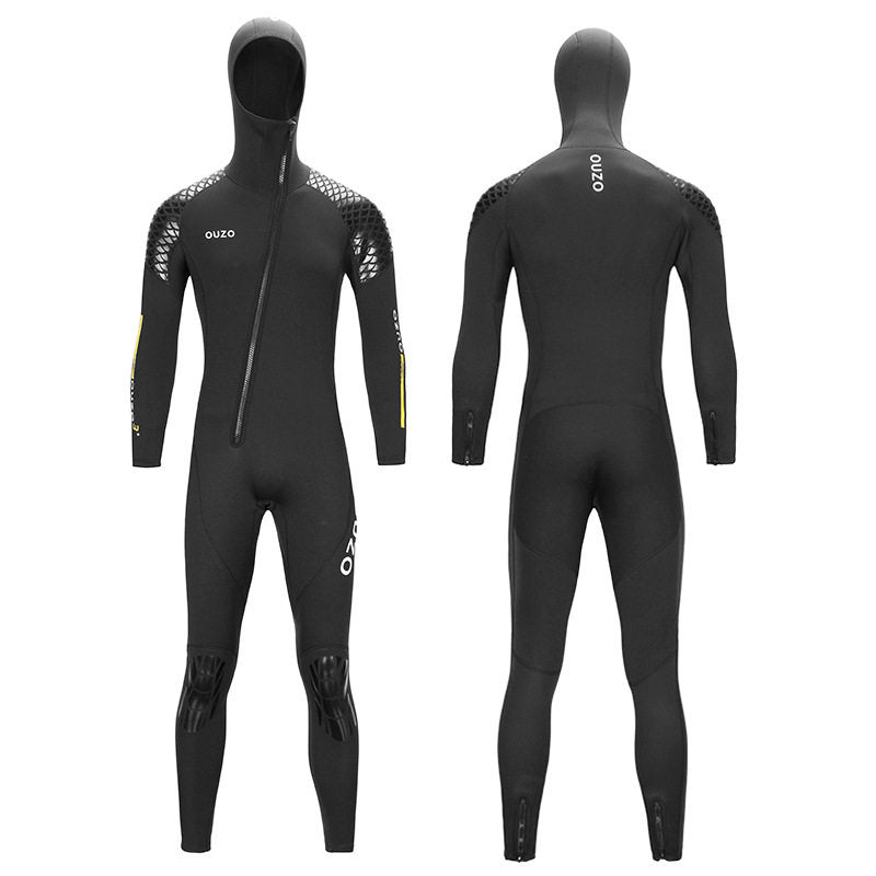 3mm潜水服男女连帽连体潜水衣 加厚防寒保暖冲浪潜水浮潜冬泳湿衣