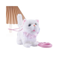 Electric Plush Cat Toy with Walking, Sound, and Mimicry