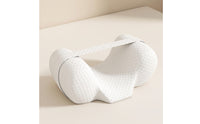 Contoured Memory Foam Pillow with Strap Adjustable Contour Memory Foam Pillow Orthopedic Slow-Rebound for Side Sleepers, Bed, Sofa