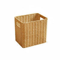Woven Magazine Bin Large Capacity Rectangular Woven Basket Long-Lasting