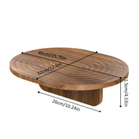 Wooden Sofa Armrest Table Easy to Clean Sofa Space Tray Anti-Slip Rim