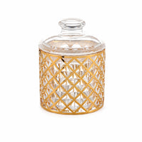 Clear Canister Space-Saving Cylindrical Storage Jar Transparent for Kitchen
