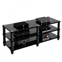 Amplifier Stand Stable Structure Home Theater Equipment Shelf Space-Saving Stereo Component Cabinet for Audiophiles, Living Room