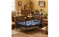 Miniature Dollhouse Bed Wrought Iron Dollhouse Bed Ornate for Room Vignette