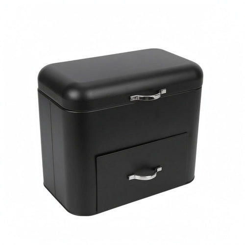 Iron Bread Box Space Saving Metal Bread Box Easy to Clean Kitchen Storage