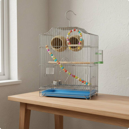 Stainless Steel Bird Enclosure Sturdy Breeding Bird Enclosure Slide-out Trays