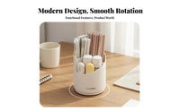 Effortless Rotate 360 Rotating Cosmetic Organizer Space-Saving 360° Cosmetic Organizer Tiered Compartments Multi-Compartment Makeup Carousel Long-Lasting PP Material for Students, Dressing Table, Office, Bathroom Counter, Dorm Room