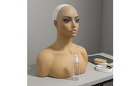 Shoulder Mannequin Bust with Shoulders Female Mannequin Head Female Hairpiece Stand Salon Owners