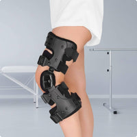 ROM Knee Brace Locking Control Knob Fracture Recovery Brace Breathable Material