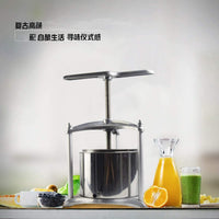 Manual Fruit Wine Press with Juice-Separating Function, 3L, Aluminum Alloy