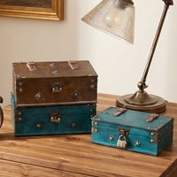 Vintage Wooden Storage Box for Home Organization and Decoration