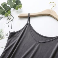Women's Tank Tops for Gym and Summer Loungewear, Soft Modal Fiber Sleeveless Design with a Loose Fit, Lightweight V-Neck for Layering