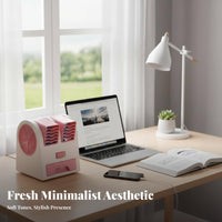 Quiet Operation USB Personal Air Cooler Adjustable Angle Desktop Water Cooling Fan Function for Students, Dorm Room, Bedroom