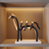 Abstract Horse Statue Modern Figurine Artistic for Living Room, Home Decorators