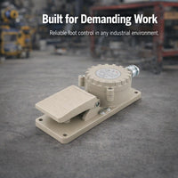 Heavy Duty Aluminum Foot Pedal Switch, Industrial Foot Controller, Cast Aluminum #variant:Without protective cover