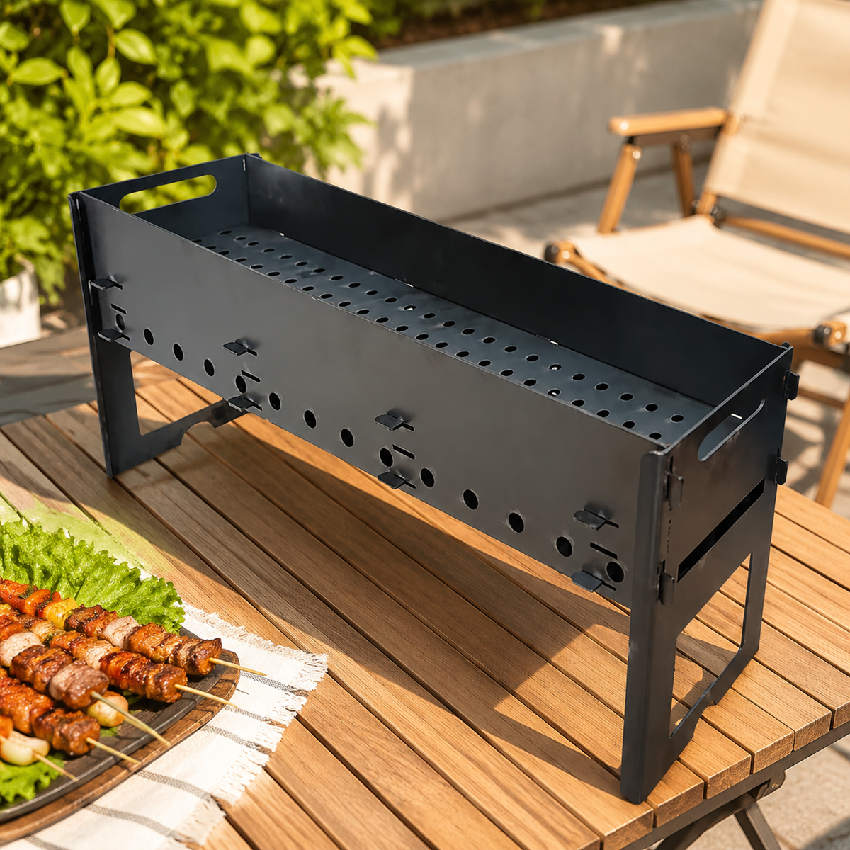 portable charcoal grill