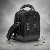 Molded Bottom Tool Bag Scratch-Resistant Work Storage Zippered Opening