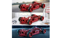 CNC-Machined 1/28 Scale Chassis Kit Lightweight RC Car Frame Kit Mini-Size RC Drift Chassis Sturdy for Hobby Builders