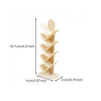 Miniature Tree Bookshelf Compact Mini Bookshelf Minimalist Bookcase for Collectors