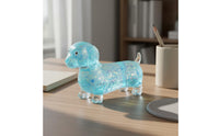 Glittery Dachshund Squishy Toy Soft Dachshund Squishy Glitter Gel Wiener Dog Stress Ball Anxiety Relief for Desk, Office